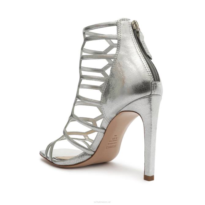 bei Schutz Julianna-Sandale aus Metallic-Leder Silber D60T275