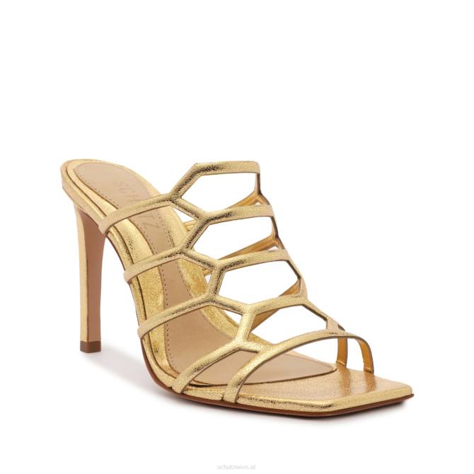 bei Schutz Julianna Weekend Sandale aus Metallic-Leder Gold D60T265
