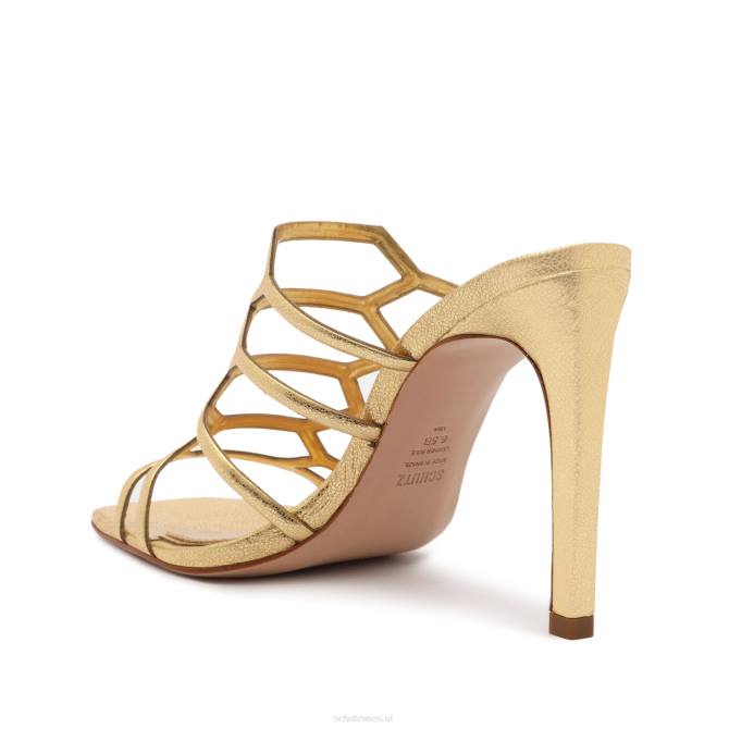 bei Schutz Julianna Weekend Sandale aus Metallic-Leder Gold D60T265