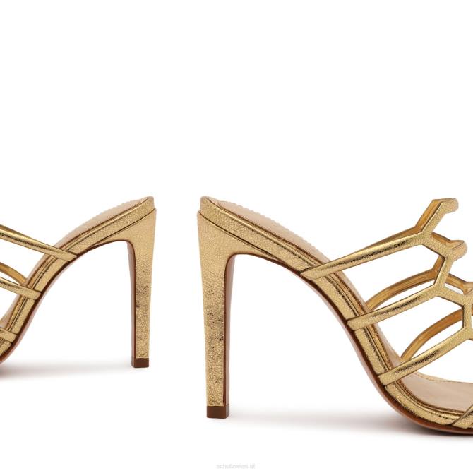 bei Schutz Julianna Weekend Sandale aus Metallic-Leder Gold D60T265