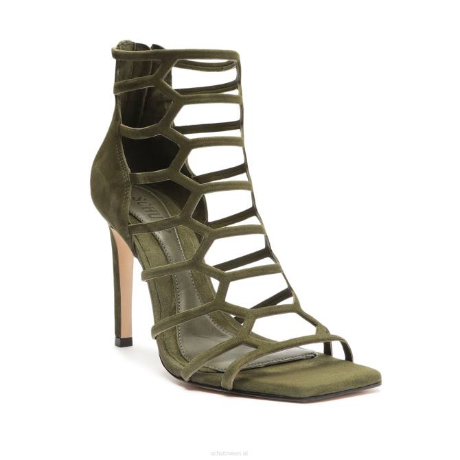 bei Schutz Julianna Wildledersandale Militärgrün D60T416