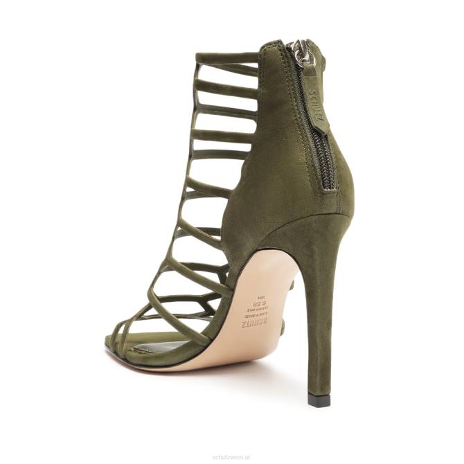 bei Schutz Julianna Wildledersandale Militärgrün D60T416