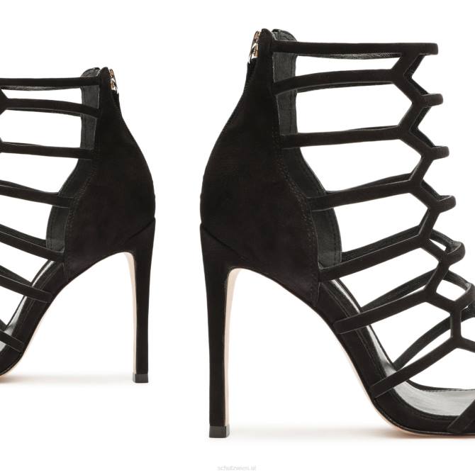 bei Schutz Julianna Wildledersandale Schwarz D60T303