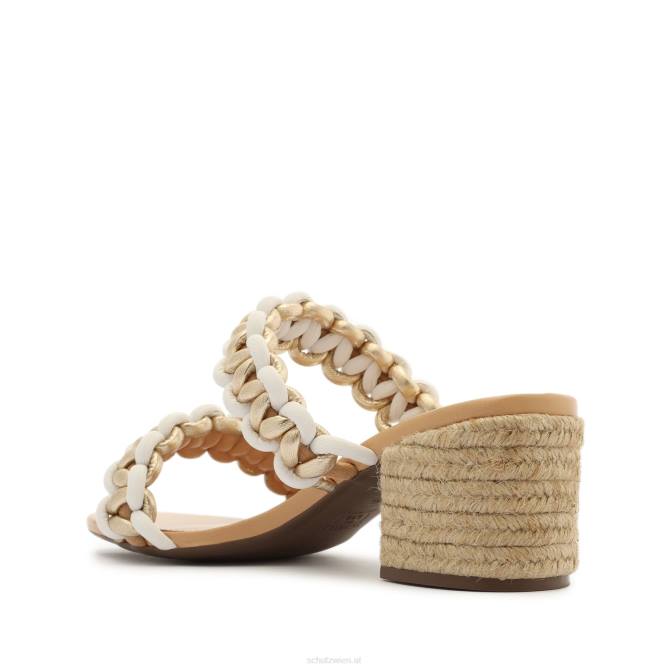 bei Schutz Juliet Mid Wildleder- und Ledersandale Beige D60T137