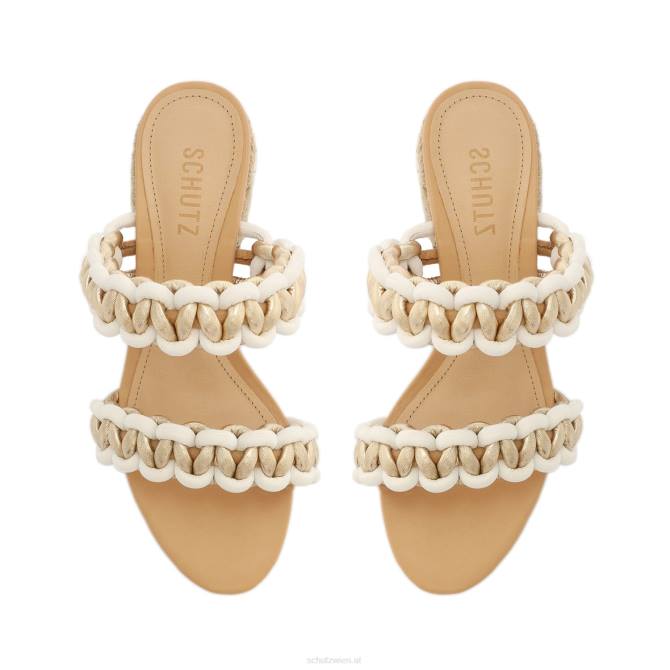 bei Schutz Juliet Mid Wildleder- und Ledersandale Beige D60T137