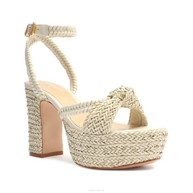 bei Schutz Kareena Plateausandale aus Nappaleder Perle D60T4