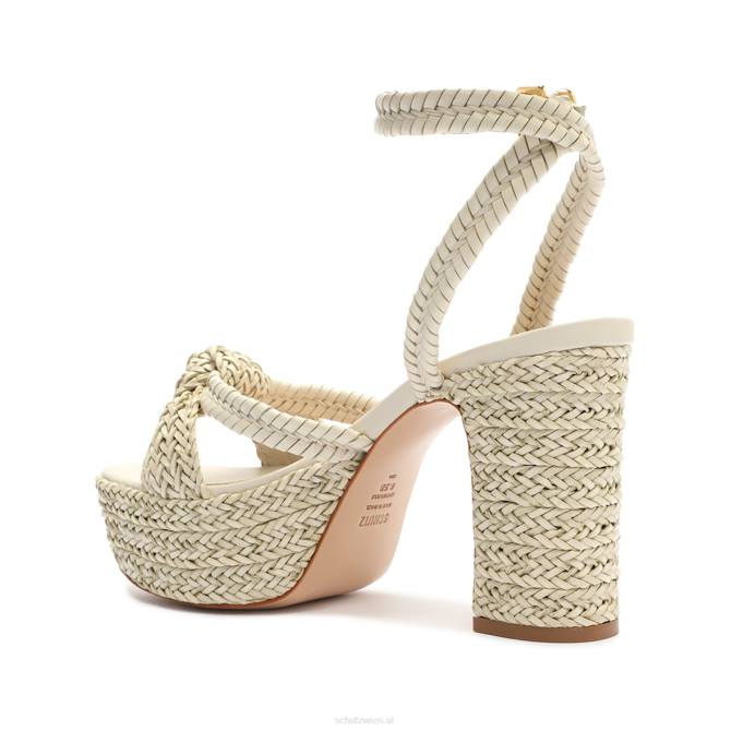 bei Schutz Kareena Plateausandale aus Nappaleder Perle D60T4