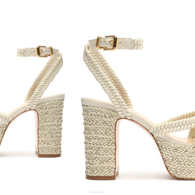 bei Schutz Kareena Plateausandale aus Nappaleder Perle D60T4