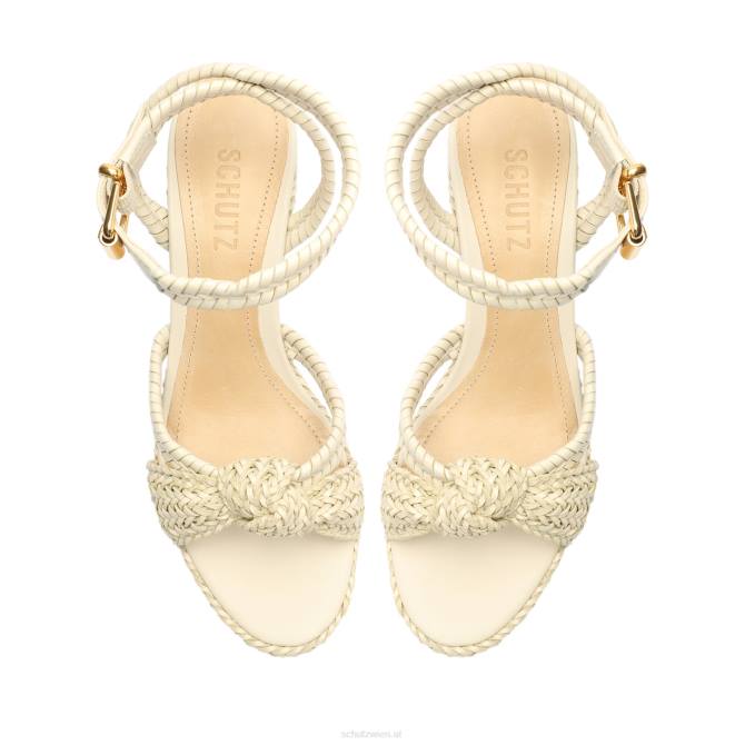 bei Schutz Kareena Plateausandale aus Nappaleder Perle D60T4