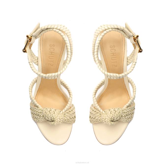 bei Schutz Kareena-Sandale aus Nappaleder Perle D60T3