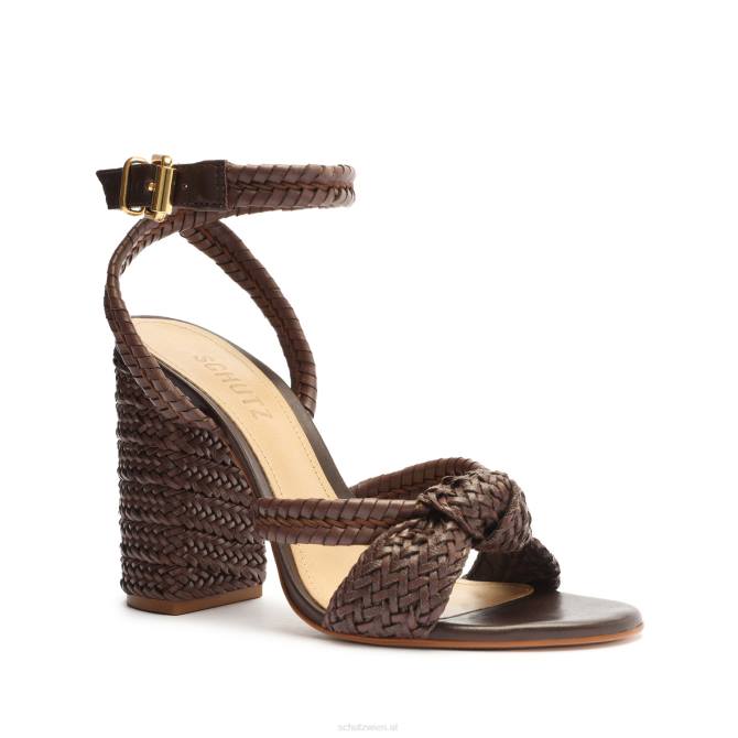bei Schutz Kareena-Sandale aus Nappaleder dunkle Schokolade D60T2