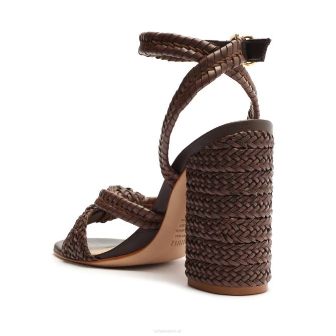 bei Schutz Kareena-Sandale aus Nappaleder dunkle Schokolade D60T2