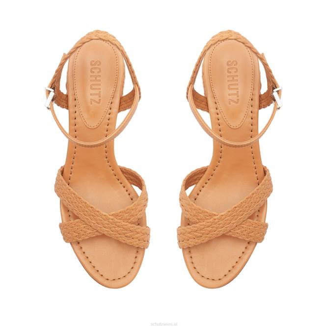 bei Schutz Karima Block Atanado Ledersandale Honigpfirsich D60T62