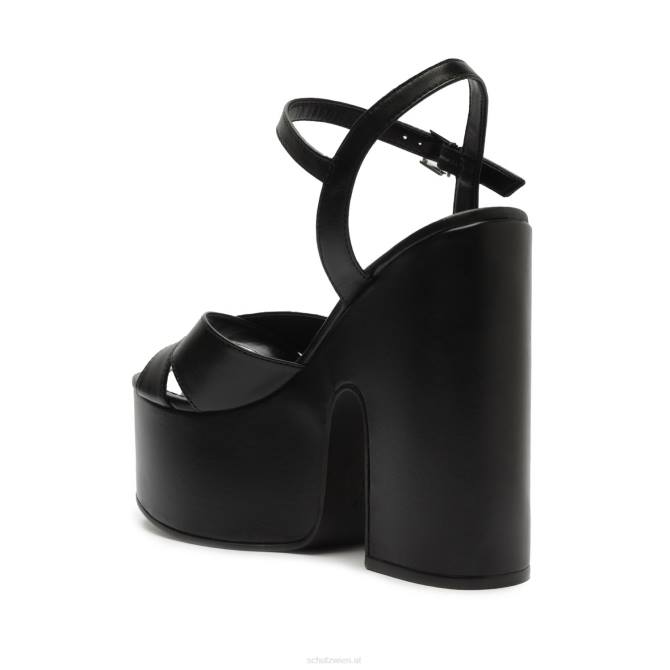 bei Schutz Keefa-Sandale aus Nappaleder mit Ausschnitt Schwarz D60T77