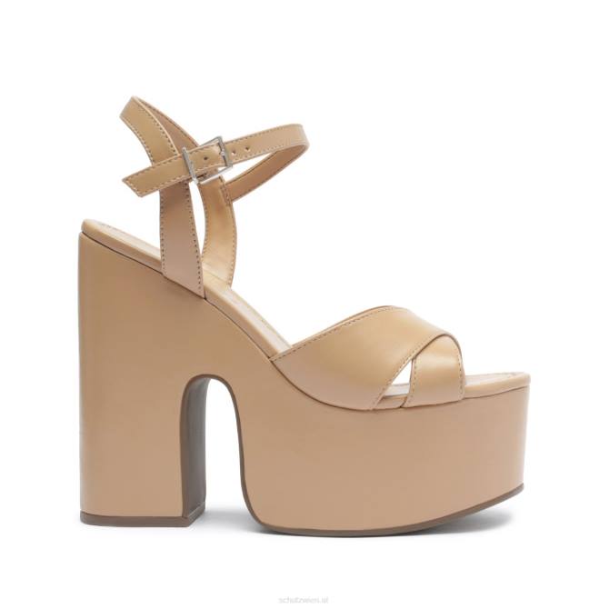 bei Schutz Keefa-Sandale aus Nappaleder mit Ausschnitt echtes Beige D60T69