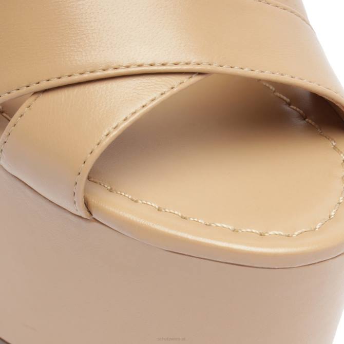 bei Schutz Keefa-Sandale aus Nappaleder mit Ausschnitt echtes Beige D60T69