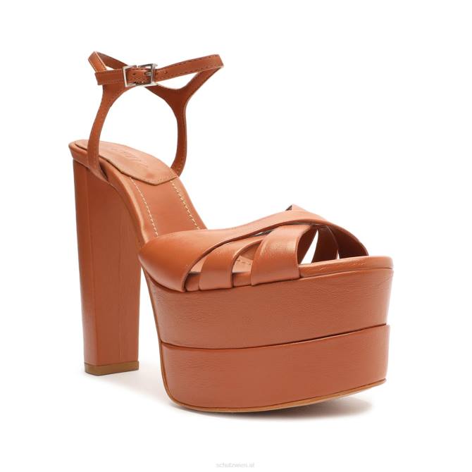 bei Schutz Keefa hohe Sandale aus Nappaleder Karamell D60T101