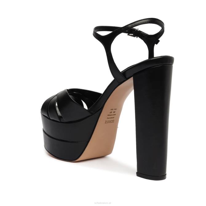 bei Schutz Keefa hohe Sandale aus Nappaleder Schwarz D60T84