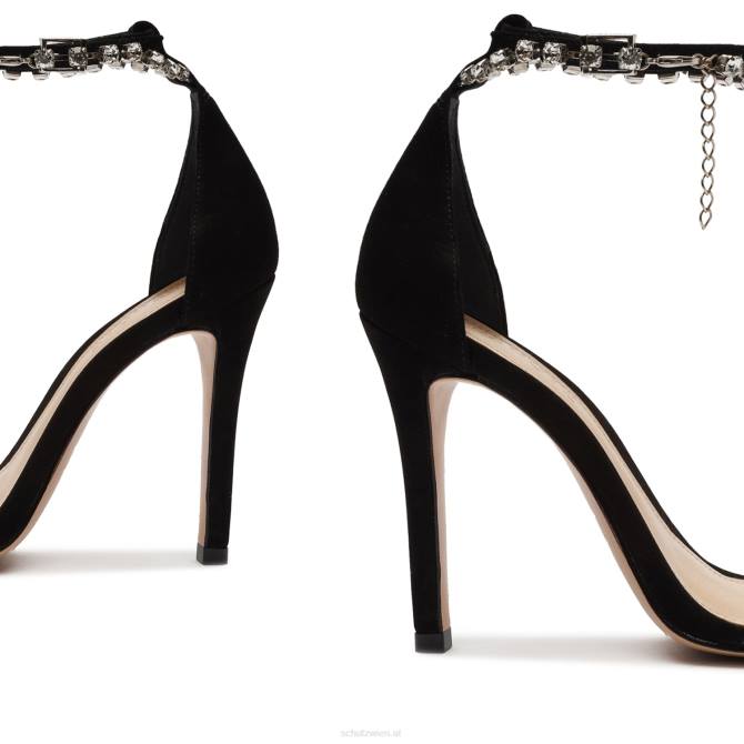 bei Schutz Lah Nubuk-Sandale Schwarz D60T359