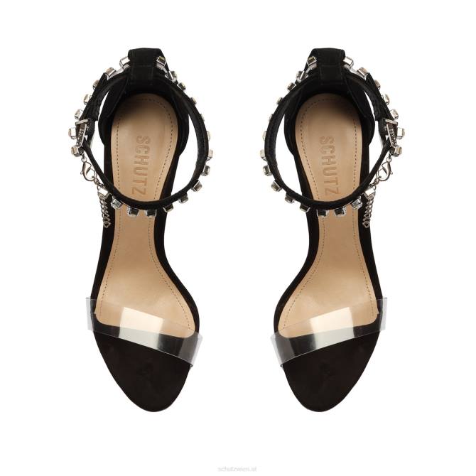 bei Schutz Lah Nubuk-Sandale Schwarz D60T359