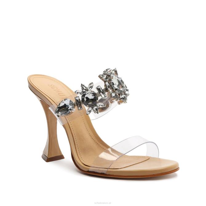 bei Schutz Laureen-Sandale aus Vinyl und Kristall helles Holz D60T397