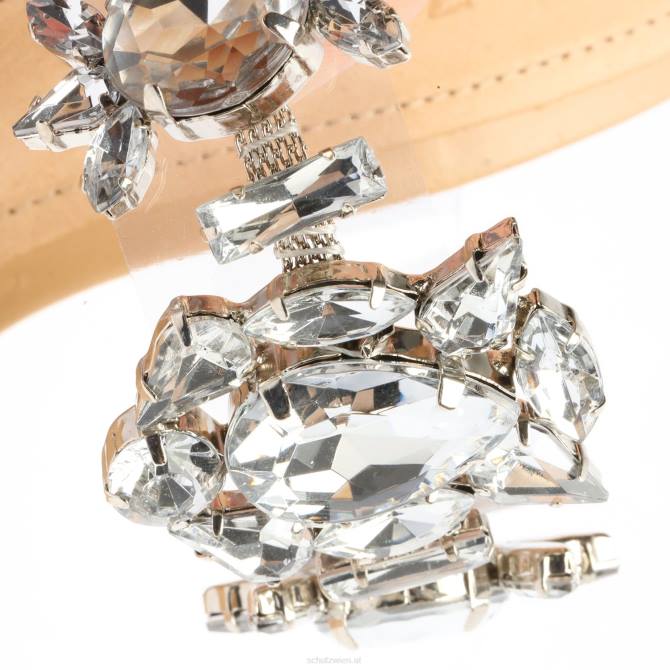 bei Schutz Laureen-Sandale aus Vinyl und Kristall helles Holz D60T397