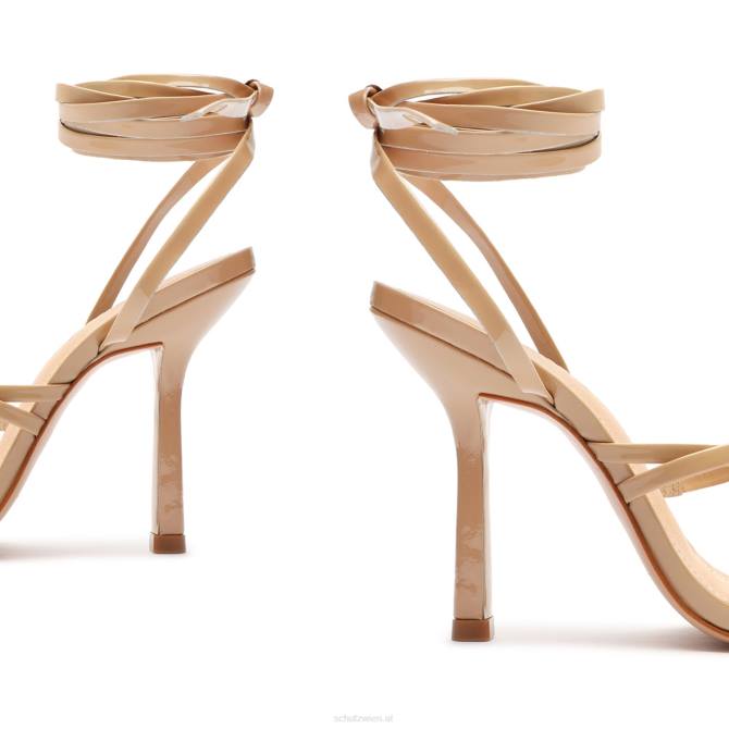 bei Schutz Lilie Lacksandale hell beige D60T384