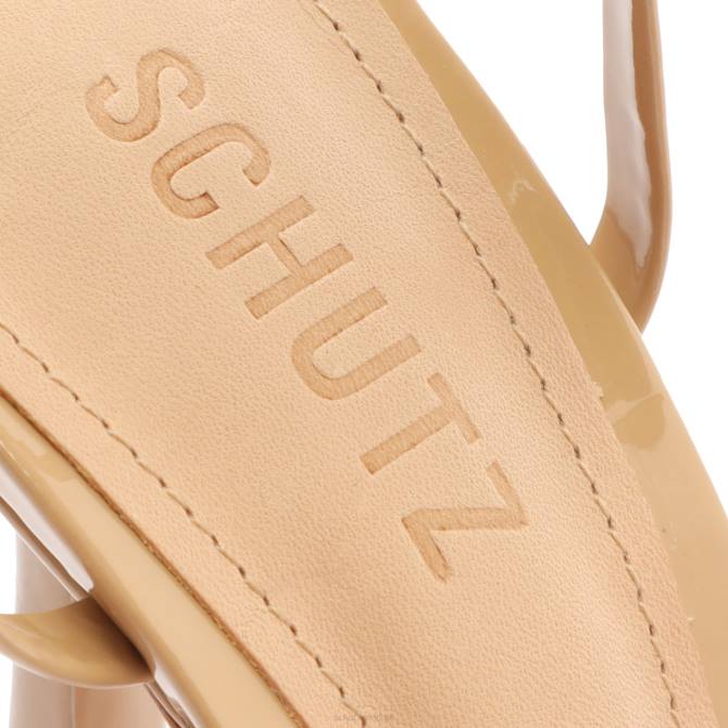 bei Schutz Lilie Lacksandale hell beige D60T384