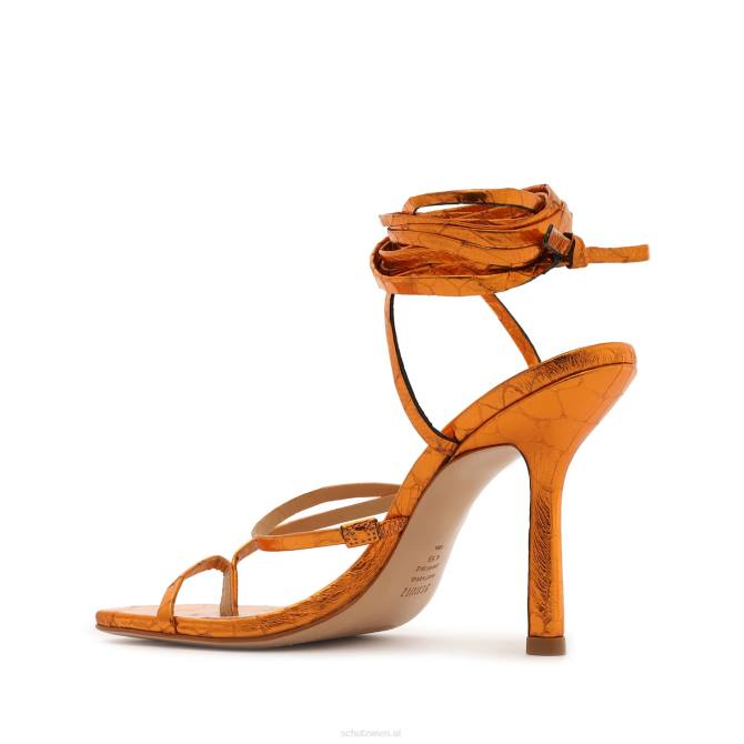 bei Schutz Lilie-Sandale aus Metallic-Leder orange D60T380
