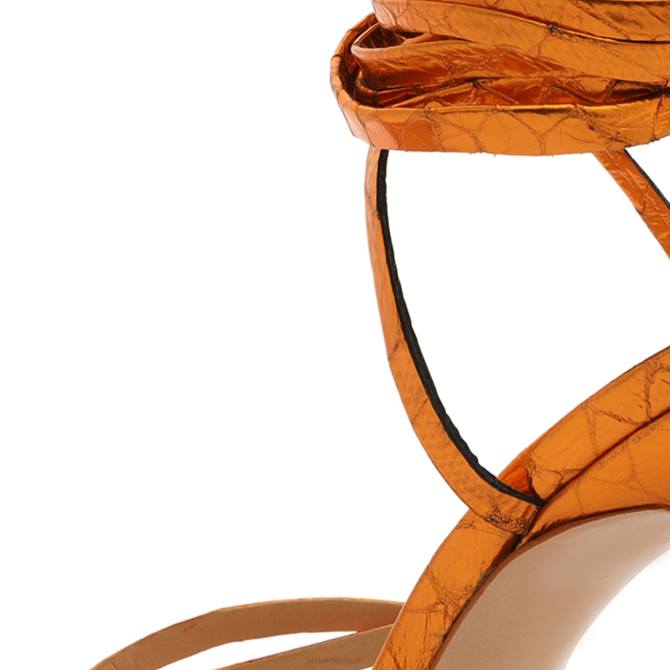 bei Schutz Lilie-Sandale aus Metallic-Leder orange D60T380