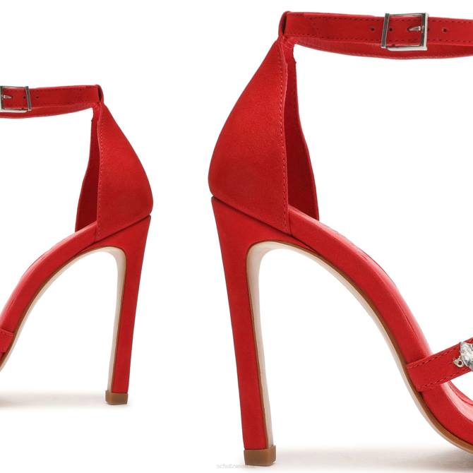 bei Schutz Linsey Nubuk-Sandale Vereinsrot D60T373