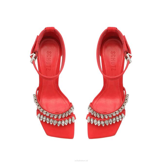 bei Schutz Linsey Nubuk-Sandale Vereinsrot D60T373