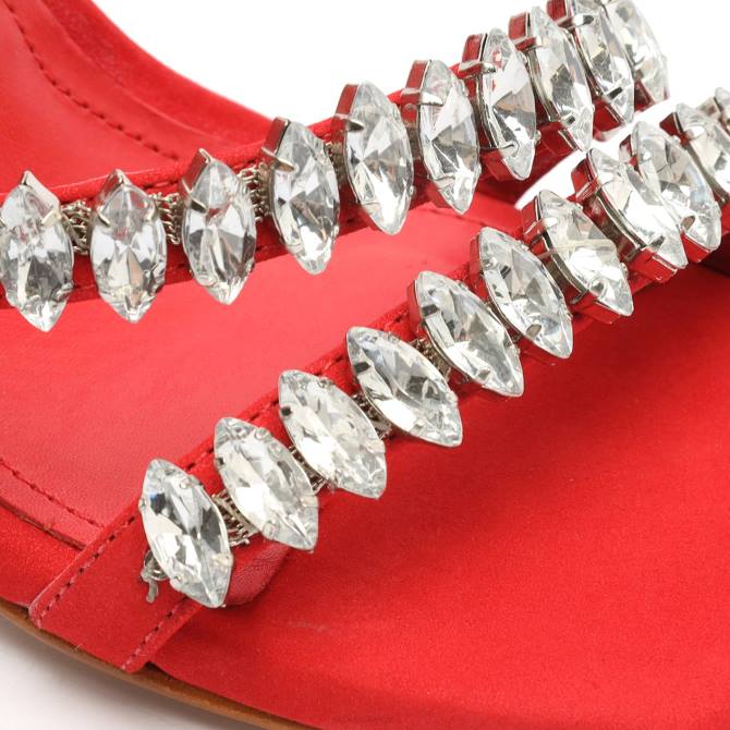 bei Schutz Linsey Nubuk-Sandale Vereinsrot D60T373