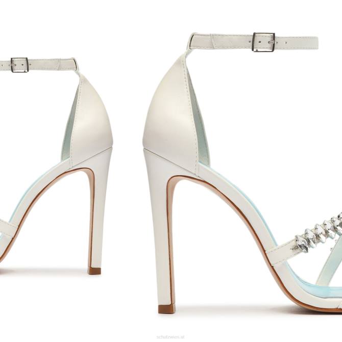 bei Schutz Linsey-Sandale aus Nappaleder Weiss D60T372