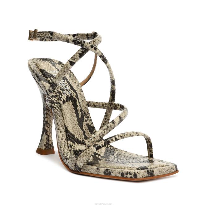 bei Schutz Lovi Ledersandale mit Schlangenprägung natürliche Schlange D60T336
