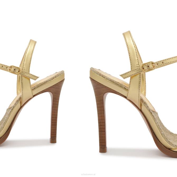 bei Schutz Marbella-Sandale aus Metallic-Leder Gold D60T269