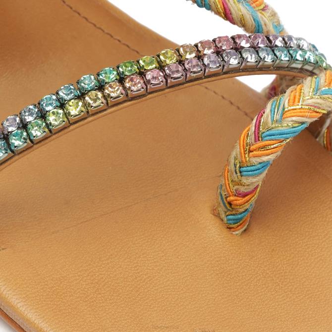 bei Schutz Mittlere Ledersandale „Musa“. Nude-Karamell D60T39