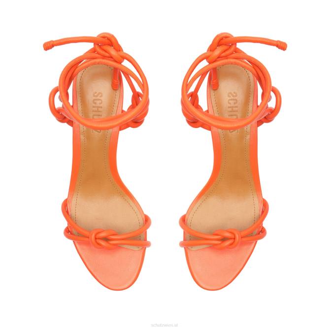 bei Schutz Nicky Mid Nappasandale Flammenorange D60T63