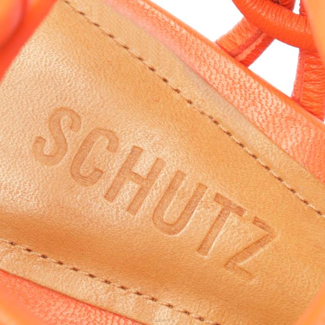 bei Schutz Nicky Mid Nappasandale Flammenorange D60T63