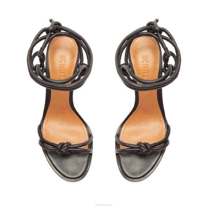 bei Schutz Nicky-Nappa-Sandale Schwarz D60T282