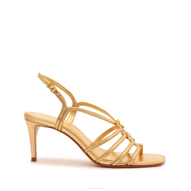 bei Schutz Octavia Mid Metallic-Ledersandale Gold D60T253