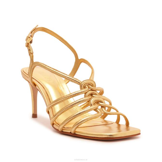 bei Schutz Octavia Mid Metallic-Ledersandale Gold D60T253