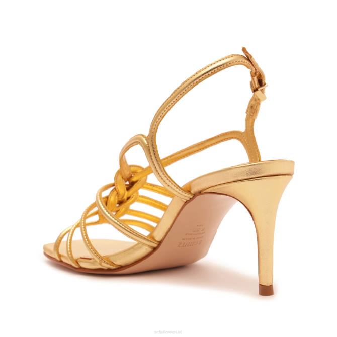 bei Schutz Octavia Mid Metallic-Ledersandale Gold D60T253