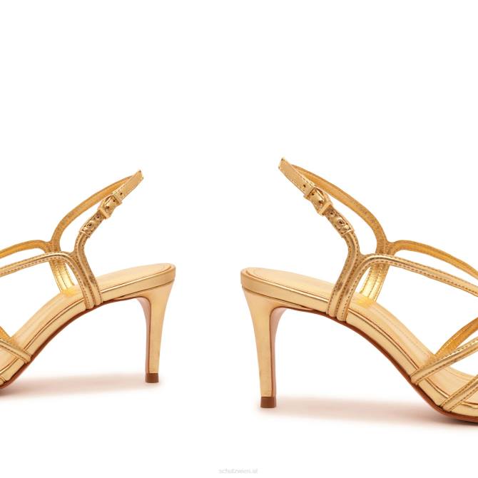 bei Schutz Octavia Mid Metallic-Ledersandale Gold D60T253