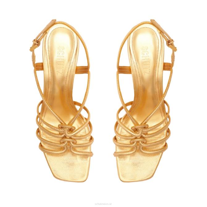 bei Schutz Octavia Mid Metallic-Ledersandale Gold D60T253