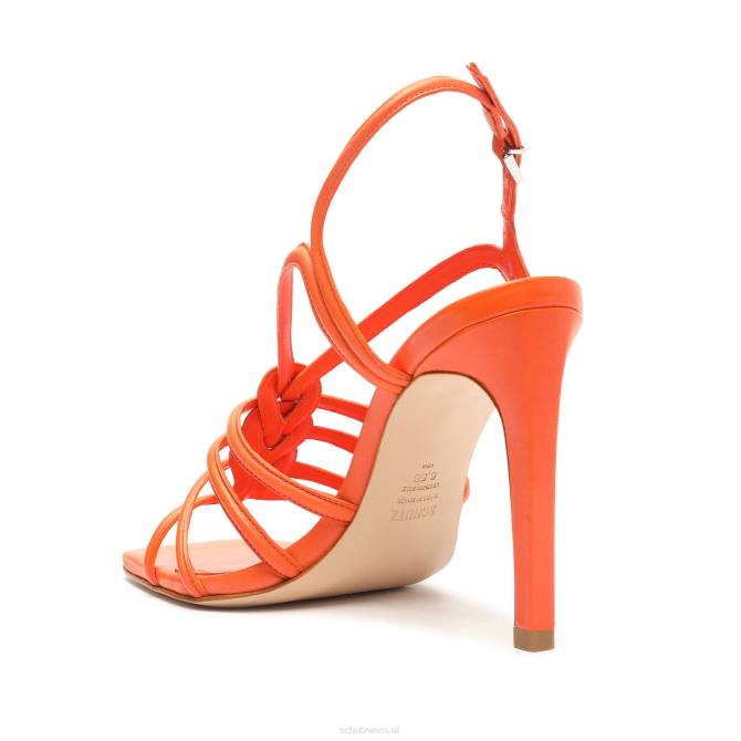 bei Schutz Octavia-Sandale aus Kalbsleder Flammenorange D60T254