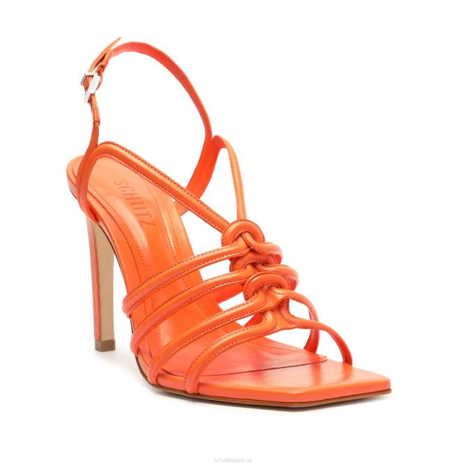 bei Schutz Octavia-Sandale aus Kalbsleder Flammenorange D60T254
