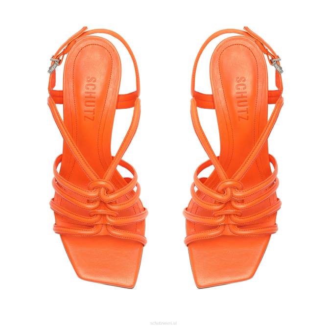 bei Schutz Octavia-Sandale aus Kalbsleder Flammenorange D60T254