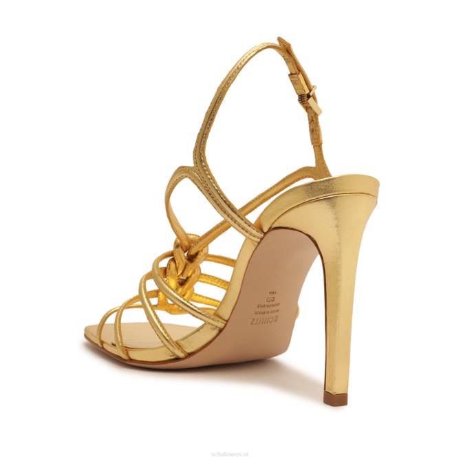 bei Schutz Octavia-Sandale aus Metallic-Leder Gold D60T252
