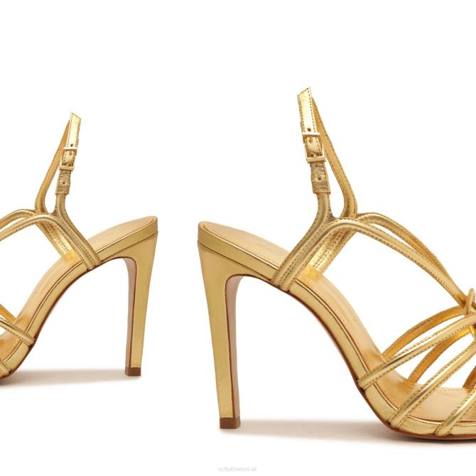 bei Schutz Octavia-Sandale aus Metallic-Leder Gold D60T252